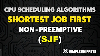 Shortest Job First SJF  Non Pre Emptive CPU Scheduling Algorithm  Operating Systems [upl. by Filberto633]