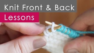 4 Steps to KFB Knit Front and Back for Beginners [upl. by Kier]