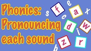 English Letter Pronunciation  Phonics [upl. by Bentlee]