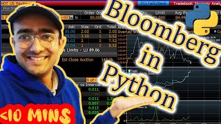 Bloomberg Python API Tutorial  xbbg in 2020 NEW RESEARCH🔴 [upl. by Ameerak]