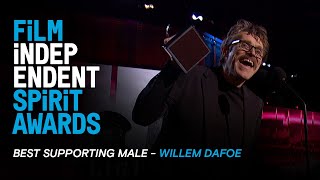 WILLEM DAFOE wins Best Supporting Male at the 35th Film Independent Spirit Awards [upl. by Dani]