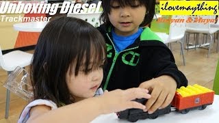 Thomas amp Friends Unboxing Talking Diesel Trackmaster Toy Train [upl. by Tippets]