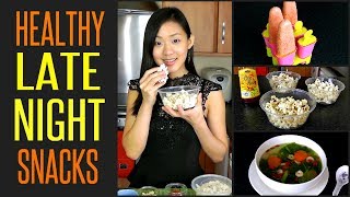 10 Healthy LATE NIGHT Snacks Under 100 Calories [upl. by Ginnifer]