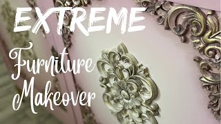 Extreme Furniture Makeover  Start to Finish Furniture Flip  Trash to Treasure [upl. by Anaic483]