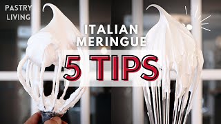 5 IMPORTANT TIPS TO MAKE PERFECT ITALIAN MERINGUE [upl. by Lonier]