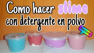 Como hacer slime con detergente en polvo Opal Giscocraft [upl. by Ettevi]