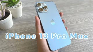 iPhone 13 Pro Max Sierra Blue Unboxing [upl. by Assirrec972]