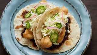 Pati Jinich  How to Make CaliBaja Fish Tacos [upl. by Asselim]