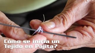 Cómo se inicia un Tejido en Pajita [upl. by Cline]