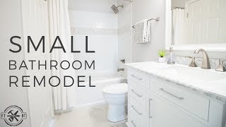 DIY Small Bathroom Remodel  Bath Renovation Project [upl. by Terry967]