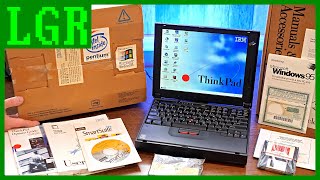 4000 Laptop From 1997 Unboxing a NEW IBM ThinkPad 380ED [upl. by Anaid]