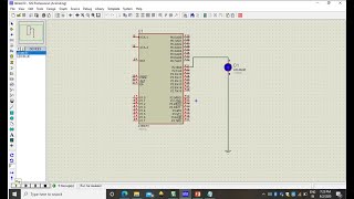 Blinking LED program with for loop delay in Embedded C using Keil and Protues Software for 8051 Mc [upl. by Rai297]