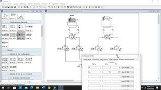 Neumática Doble cilindro FluidSIM [upl. by Franek]