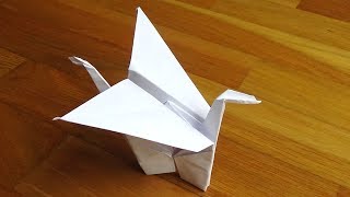 Cómo hacer una Grulla de papel  Origami Tutorial [upl. by Niran]