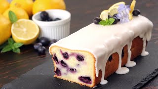 Blueberry Lemon Pound Cake Recipe  How Tasty Channel [upl. by Notlrak]