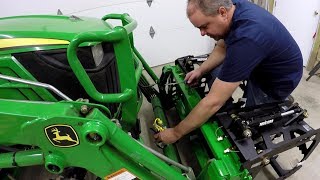 Artillian 3rd Function Diverter Kit Installation John Deere 1025R Grapple [upl. by Ettennan652]