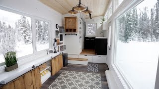 Open Concept Modern Tiny House with Elevator Bed anawhite [upl. by Jourdain]