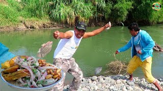 Pesca de Tilapias Grandes en Río con Anzuelo  Pesca y Ceviche de Tilapias en Río [upl. by Papert]