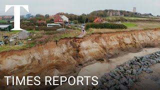 Britains collapsing coastline  Times Reports [upl. by Ettennek]