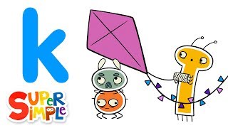 The Letter K  Learn The Alphabet  Super Simple ABCs [upl. by Cchaddie]