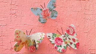 4 IDEAS PARA HACER MARIPOSAS COMPILACION [upl. by Dowling]