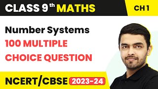 Class 9 Maths Chapter 1 MCQ 100 Solved  Number Systems Class 9 MCQ Solutions [upl. by Lapham]