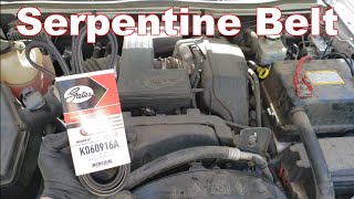 How to Replace A Serpentine Belt Chevy Colorado and GMC Canyon [upl. by Astrix827]