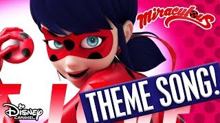 Miraculous  Theme Song with Lyrics  Official Disney Channel Africa [upl. by Ennairek]