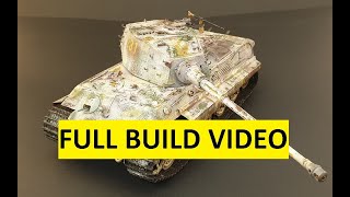 Meng 135 King Tiger Henschel full build video with Zimmerit [upl. by Mylo956]