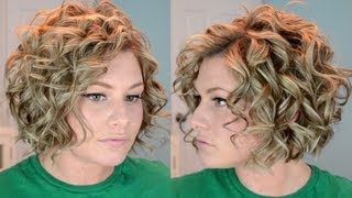 Short Curly Hair Tutorial [upl. by Lechar]