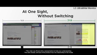 LG UltraWide™  Feature Introduction  2560x1080 UltraWide Full HD Resolution  LG [upl. by Hakkeber320]