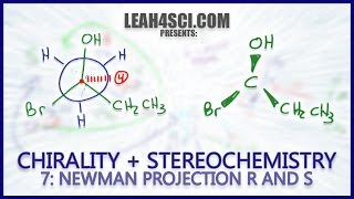 Newman Projection Stereochemistry R amp S Trick Chirality Vid 7 [upl. by Willdon]