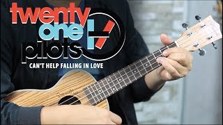 Como tocar CANT HELP FALLING IN LOVE  Versión Twenty One Pilots UKULELE [upl. by Aljan]