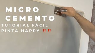 Cómo aplicar microcemento 🖖tutorial fácil [upl. by Anivlem267]