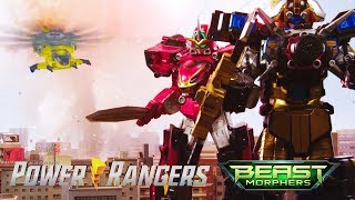 All Megazord Battles in Power Rangers Beast Morphers Episodes 1222  Power Rangers Official [upl. by Ecnav]