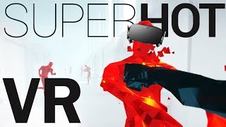 Dodging Bullets and Freezing Time  SUPERHOT VR Gameplay  Oculus Rift VR  Virtual Reality [upl. by Aremus563]