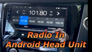 Radio on Android Head Unit [upl. by Ardith741]