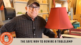 The Safe Way to Rewire A Table Lamp [upl. by Atiniuq601]