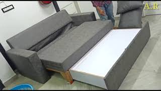 Sofa combed three seater 3 fold sofa combed Making by AR furniture short [upl. by Arvind]