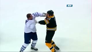 Milan Lucic Gives Up On The Fight Vs Colton Orr [upl. by Asital982]