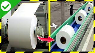 Como se HACE el PAPEL HIGIÉNICO🧻MILLONES de ROLLOS de PAPEL HIGIÉNICO  Fabricando Papel higiénico [upl. by Ayarahs]