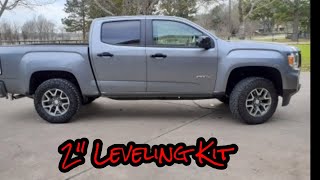 2quot Leveing Kit 2021 GMC Canyon AT4 [upl. by Ydneh420]