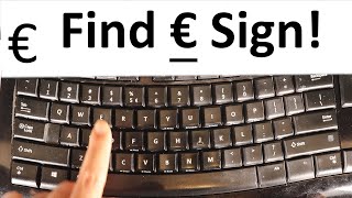 How to find Euro sign € on the keyboard [upl. by Eicyak201]