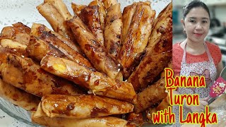 Banana Turon with LangkaJackfruit Recipe vlog24 [upl. by Aryk]