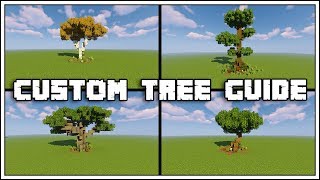 Minecraft Custom Tree Guide Tutorial World Download [upl. by Noroj554]