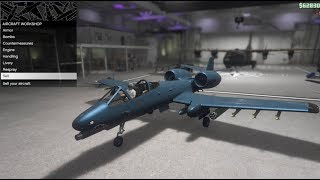 GTA 5  DLC Aircraft Customization  B11 Strikeforce A10 Thunderbolt [upl. by Magill]