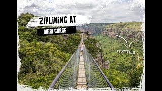 ZIPLINING AT LAKE ELAND ORIBI GORGE [upl. by Itsyrk124]