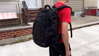 Large Capacity Travel BackPack Review  KROSER Travel Backpack [upl. by Dnomed846]