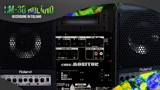 ROLAND CM30 CUBE MONITOR unboxing amp review [upl. by Judi]