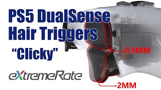 PS5 DualSense Controller Clicky Hair Trigger Kit Installation Guide  eXtremeRate [upl. by Carmelita]